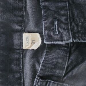 J. Crew Black Corduroy Pants.   Sz 31.      VGUC!